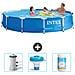 Piscina Fuori Terra - In Giro - 366x366x76 Cm - Blu - Include Accessori Coordinati Cb77 - Foto miniatura 1