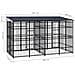Gabbia per Cani da Esterno con Tetto in Acciaio 7,37 m² - Foto miniatura 8