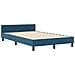 Struttura Letto  Blu Scuro 120x200 cm Velluto - Foto miniatura 3