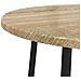 Set di 2 tavolini in legno ingegnerizzato rovere Sonoma e metallo - Foto miniatura 7