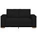 Divano a 2 posti Nero 120 cm Tessuto - Foto miniatura 4