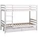 Letto A Castello Per Bambini 190x90cm Bianco Con Cassetti Amber - Foto miniatura 1