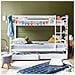 Letto A Castello Per Bambini 190x90cm Bianco Con Cassetti Amber - Foto miniatura 3