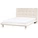 Letto Bouclé Cressat 160 X 200 Cm Bianco Sporco - Foto miniatura 3