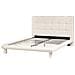 Letto Bouclé Cressat 160 X 200 Cm Bianco Sporco - Foto miniatura 4