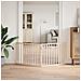 Cancello per Cani Pieghevole 2 Pannelli 160 cm Legno di Pioppo - Foto miniatura 3