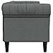Divano Chesterfield Grigio scuro 201.5 x 74.5 x 74.5 cm Tessuto - Foto miniatura 5