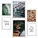 Set Di 6 Stampe Winterberg Pictures Wall Art Print Decoration Poster Interior Design In Art Gallery A3 & A4 Cornice Bianca - Foto miniatura 1