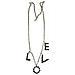 Collana Lunga Mylove, Argento 10µ E Cristallo Sw Nero - Foto miniatura 1