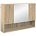 Mobiletto per specchio da bagno rovere sonoma 80 x 17 x 55 cm - Foto miniatura 1