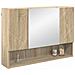 Mobiletto per specchio da bagno rovere sonoma 80 x 17 x 55 cm - Foto miniatura 3