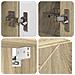 Mobiletto per specchio da bagno rovere sonoma 80 x 17 x 55 cm - Foto miniatura 9