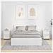 Comodini con cassetto 2 pcs Bianco Lucido 30,5 x 30 x 43 cm - Foto miniatura 2