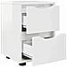 Comodini con cassetto 2 pcs Bianco Lucido 30,5 x 30 x 43 cm - Foto miniatura 5
