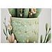 Stampa Su Tela Laccata Con Vasetto Di Cactus D, 40x40 Cm - Foto miniatura 4