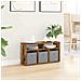 Lowboard con cassetto Legno vecchio 72 x 22,5 x 38 cm - Foto miniatura 4