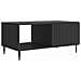 Tavolino da salotto Nero 90 x 50 x 40 cm Legno ingegnerizzato - Foto miniatura 1
