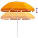 Ombrello da giardino 160 cm Poliestere 170T Arancione - Foto miniatura 5