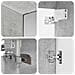 Set di Armadi da Bagno 5 pcs Grigio Cemento - Foto miniatura 9