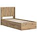 Struttura del letto con stoccaggio e testata Artisan Oak - Foto miniatura 2