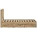 Struttura del letto con stoccaggio e testata Artisan Oak - Foto miniatura 4