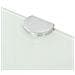 Scaffale Angolare Con Supporto In Cristallo Vetro Bianco 35x35 Cm - Foto miniatura 4