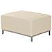 Pouf Poggiapiedi Ottomano In Pelle Beige Oslo - Foto miniatura 19