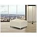 Pouf Poggiapiedi Ottomano In Pelle Beige Oslo - Foto miniatura 2