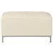 Pouf Poggiapiedi Ottomano In Pelle Beige Oslo - Foto miniatura 32