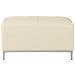 Pouf Poggiapiedi Ottomano In Pelle Beige Oslo - Foto miniatura 23