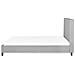 Letto In Tessuto Grigio Chiaro 160x200 Cm La Rochelle - Foto miniatura 10