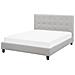 Letto In Tessuto Grigio Chiaro 160x200 Cm La Rochelle - Foto miniatura 16