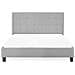 Letto In Tessuto Grigio Chiaro 160x200 Cm La Rochelle - Foto miniatura 7