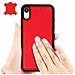 Cover Apple Iphone Xr Protezione Rigida Vera Pelle Rosso - Foto miniatura 4