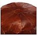 Pouf Tanno 40x35 Cm In Vera Pelle Di Capra - Foto miniatura 3