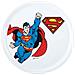 Piatto Pizza 31 Cm In Porcellana Bianca Con Personaggi Super Eroi - Superman - Foto miniatura 1