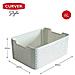Small Stile Rettangolare Cestino Di Immagazzinaggio Vintage White 6 Litri - Foto miniatura 2