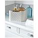 Small Stile Rettangolare Cestino Di Immagazzinaggio Vintage White 6 Litri - Foto miniatura 3