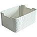 Small Stile Rettangolare Cestino Di Immagazzinaggio Vintage White 6 Litri - Foto miniatura 1