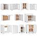 Set Armadi da Cucina 11 pz Bianco in Truciolato - Foto miniatura 4