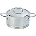 Casseruola con Coperchio Acciaio Inossidabile Diametro 24 cm Capacità 5.2 lt Colore Argento - Linea Atlantis - Foto miniatura 1