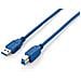 USB A / USB B 3.0 3.0m, 3.0 (3.1 Gen 1) , USB A, USB B, Maschio / maschio, Dritto, Dritto - Foto miniatura 2