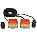 Luci Rimorchio 2 Pz Rosso 10,5x7,5x10 Cm 12v Lampadina Led - Foto miniatura 1