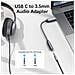 Adattatore Dac Cavo Adattatore Audio Da Usb-c A 3,5 Mm Da 32 Bit / 384 Khz Grey - Foto miniatura 2