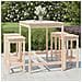 Set Bar Da Giardino 5 Pz In Legno Massello Di Pino - Foto miniatura 1