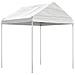 Gazebo Con Tetto Bianco 6,69x2,28x2,69 M In Polietilene - Foto miniatura 3