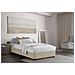 Letto Piazza E Mezza Camilla, Letto Contenitore Con Rivestimento In Tessuto, 100% Made In Italy, Apertura Laterale, Adatto Per Materasso Cm 120x190, Beige - Foto miniatura 2