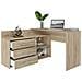 Dany Sonoma Kpl Scrivania Dany Sonoma Kpl Marrone Argentato 50 X 120 X 76 Cm - Foto miniatura 2