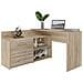 Dany Sonoma Kpl Scrivania Dany Sonoma Kpl Marrone Argentato 50 X 120 X 76 Cm - Foto miniatura 1