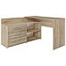 Dany Sonoma Kpl Scrivania Dany Sonoma Kpl Marrone Argentato 50 X 120 X 76 Cm - Foto miniatura 4